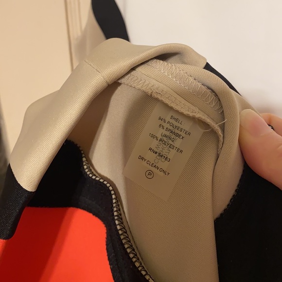 Calvin Klein Scuba Colorblock BODYCON Dress - Picture 8 of 8